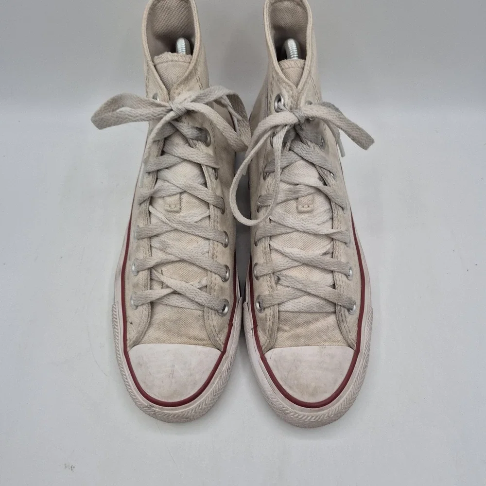 Converse Chuck Taylor All Star Shoes Mens Size 5.5 Beige High Top Sneakers